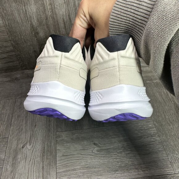 RARE Nike Athletic Shoes in feminine Cream and Lavender Purple details. Mint - Picture 6 of 7